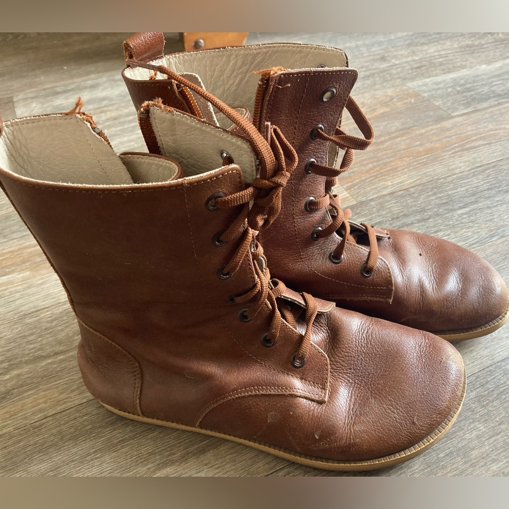 Aintap handmade leather barefoot boots